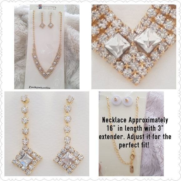 3 Stunning Rhinestone Necklace Sets - Picture 3 of 4